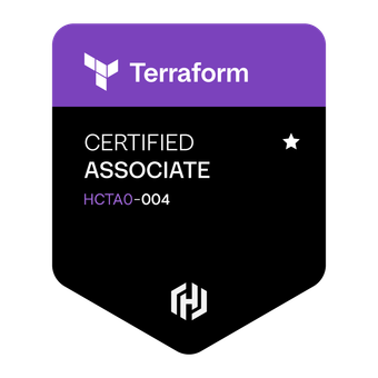 Terraform Associate 004 badge